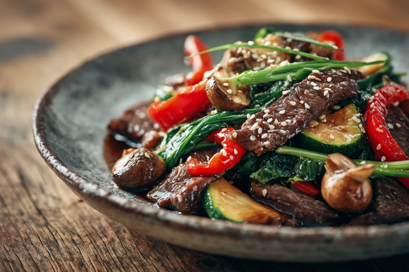 Snelle Oosterse Wok met Biefstukreepjes