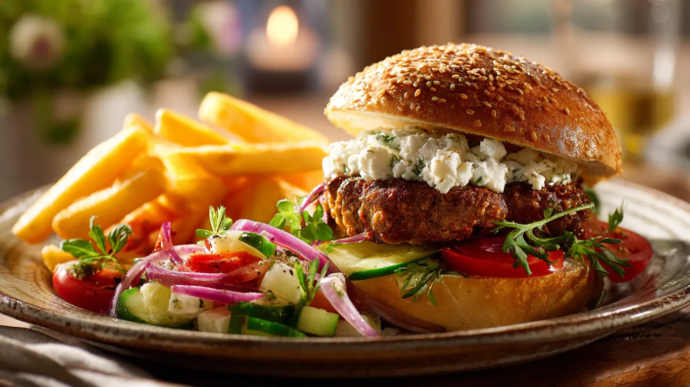 Kalfsburger à la Santorini