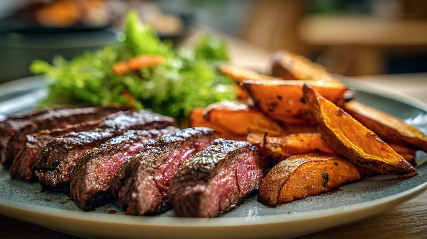 Geroosterde Bavette met Oven-groenten
